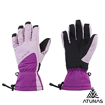 【ATUNAS 歐都納】女款防水保暖手套A1AG2506W- S 粉紫