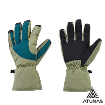 【ATUNAS 歐都納】中性款防水保暖手套A1AG2505N- M 松綠