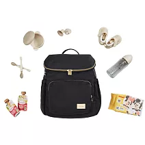 satana - Solider 大容量後背包- 亮黑色