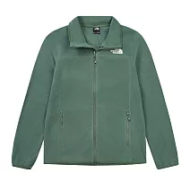 The North Face M 100 GLACIER FULL ZIP - AP 男刷毛外套-NF0A8AYKHCH 3XL 綠色