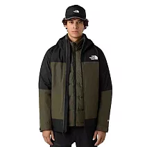 The North Face M MOUNTAIN LIGHT TRICLIMATE GTX JACKET - 男兩件式外套-NF0A84RRBQW S 黑綠色
