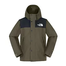 The North Face M REIGN ON JACKET - AP 男防水外套-NF0A8FZMBQW 3XL 黑綠色
