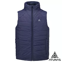 【ATUNAS 歐都納】男款石墨烯纖維輕量保暖背心/大尺碼/無厚重感/背心式外套A1VE2508M- M 深藍