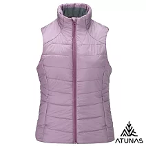 【ATUNAS 歐都納】女款石墨烯纖維輕量保暖背心/大尺碼/無厚重感/背心式外套A1VE2509W- S 灰紫紅