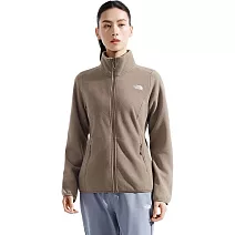 The North Face W TKA100 ZIP-IN JACKET - AP 女 刷毛外套 NF0A8GGEBOW L 棕色
