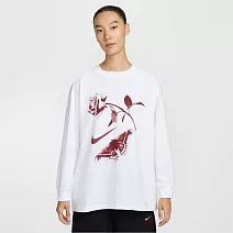 NIKE AS W NSW LS TEE VDAY OS 女 長袖上衣 IH7696100 L 白色