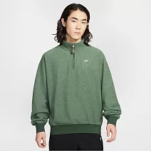 NIKE AS M NK SSNL+ HW BB QZ TOP 男 半開襟上衣 IQ3975323 M 綠色