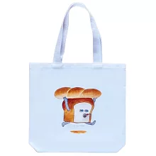 【日本正版授權】麵包小偷-手提購物袋-白色款