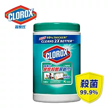 美國CLOROX 高樂氏居家殺菌濕紙巾(清新香/105片裝)
