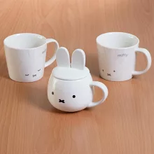 【金正陶器】Miffy米菲兔 附蓋陶瓷馬克杯270ml