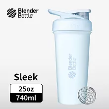 Blender Bottle|《Strada Sleek系列》按壓式不鏽鋼水壺 原裝進口搖搖杯 740ml/25oz 綿雲藍