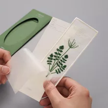【韓國OIMU】植物採集刺繡書籤 ‧ 薺菜