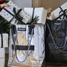 【HULKEN】浩肯包2.0 大型購物車 環保購物袋 折疊推車(大) 銀色