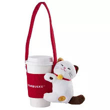[星巴克]抱抱招財貓單杯提袋