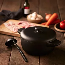 【JIA品家】日本設計 深澤直人 日嚐  不沾鍋 雙耳湯鍋24cm