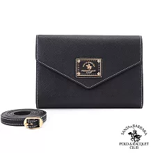 SANTA BARBARA POLO．聖大保羅 - 幸福微糖系列 斜背信封式隨身包-經典黑 SB58-04101