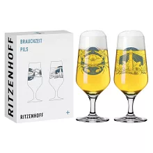 【德國 RITZENHOFF】傳承時光系列- 蟹與燈塔皮爾森啤酒對杯 / 374ml