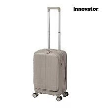 【Innovator】19吋 雙前開 剎車 拉鍊登機箱 拿鐵咖啡