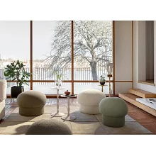 Design House Stockholm Uno Pouf 蘑菇 圓凳 （湖綠、50 公分）