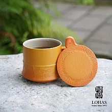 【陸寶LOHAS】一馬當先蓋杯 300ML 茶與咖啡皆可泡 佳節送禮  豐收黃