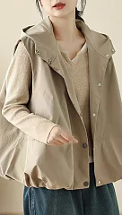 【ACheter】繡球連帽休閒背心