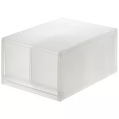 [MUJI 無印良品]PP盒/深型/2格/附隔板(正反疊)