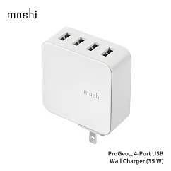 Moshi ProGeo 旅充系列 USB 4-Port 充電器 (35W) 白色