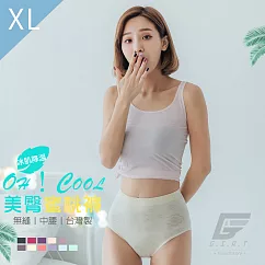 GIAT台灣製超彈力透氣美臀蜜桃內褲─中腰款 XL 米白