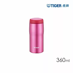 TIGER虎牌 304不鏽鋼保溫杯_日本製超輕量高效環保杯360ml(MJA─B036) 亮粉色