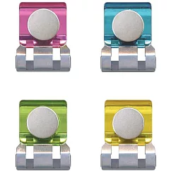 【TOHKIN東京金屬】金屬滑滑夾磁鐵(L) 4入裝