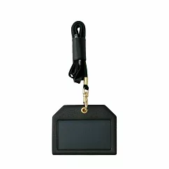 【日本HIGHTIDE】經典掛繩票卡夾/證件夾 ‧ 黑色