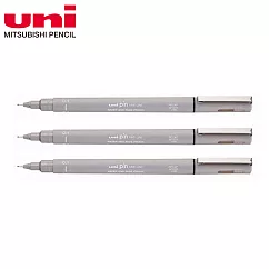 (3支1包)三菱代用針筆 0.1 淡灰