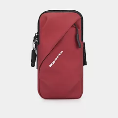 【EZlife】運動手機防水臂包 酒紅