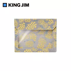 【KING JIM】FLATTY WORKS多用途帆布收納袋 限定款 金合歡 A6 5460─L101