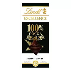 【Lindt 瑞士蓮】極醇系列100%黑巧克力片50g