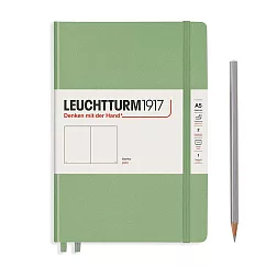 德國 LEUCHTTURM1917 硬殼筆記本 A5 空白 鼠尾草綠