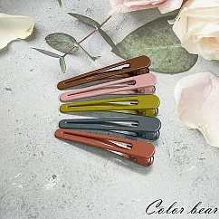 【卡樂熊】基本亮面5入組鴨嘴夾/造型髮夾(兩色)- 冷色系