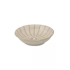 【KAKUNI】窯變粉引十草 陶瓷小皿10cm