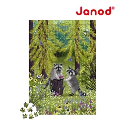 【法國Janod】紓壓拼圖 ─ 可愛的浣熊 500 pcs