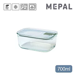 【MEPAL】EasyClip 輕巧蓋玻璃密封保鮮盒700ml─ 鼠尾草綠