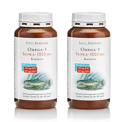 聖伯納德 Sanct Bernhard 魚油 Omega─3 1000mg (120粒X2罐)膠囊 高單位