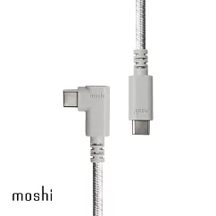 Moshi Integra™ 強韌系列 USB─C to USB─C 90度彎頭 (240W/480Mbps) 充電/傳輸編織線 (1.5M)