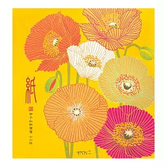 MIDORI JAPANWORKS日本名藝系列(春季) 便箋─絹印罌粟花