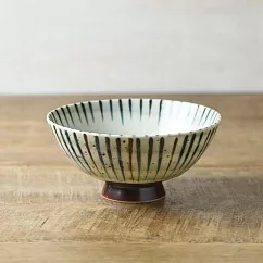 【日本Yamani】刷毛巻十草 陶瓷 餐碗300ml