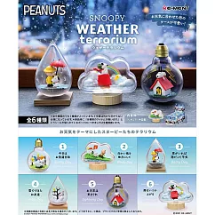 RE─MENT SNOOPY系列 史努比 瓶中世界 WEATHER Terrariu _單入隨機款