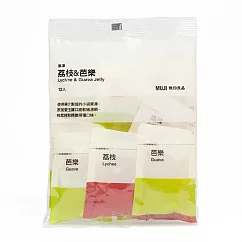 【MUJI 無印良品】果凍 荔枝&芭樂240g(20g×12入)