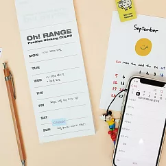 【韓國BFMA】Oh!RANGE 長型便條本 ‧ WEEKLY