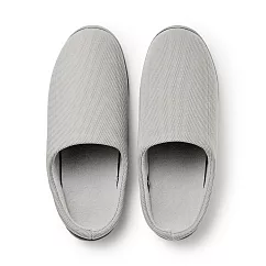 【MUJI 無印良品】再生聚酯舒適拖鞋 L /淺灰25-27.5cm用