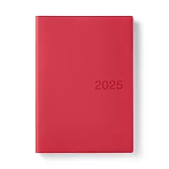 【MUJI 無印良品】月週筆記本/2024年12月開始/紅.A5