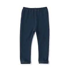 【MUJI 無印良品】幼兒高腰丹寧感緊身褲 90 暗藍